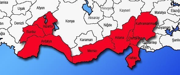 Akdeniz Bölgesi İlleri