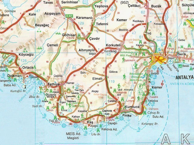 Antalya Haritası